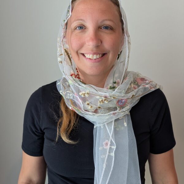 White Lace Veil for Allison