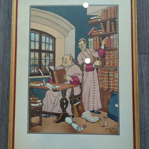 Harry Elliott Lithographs of Monks.