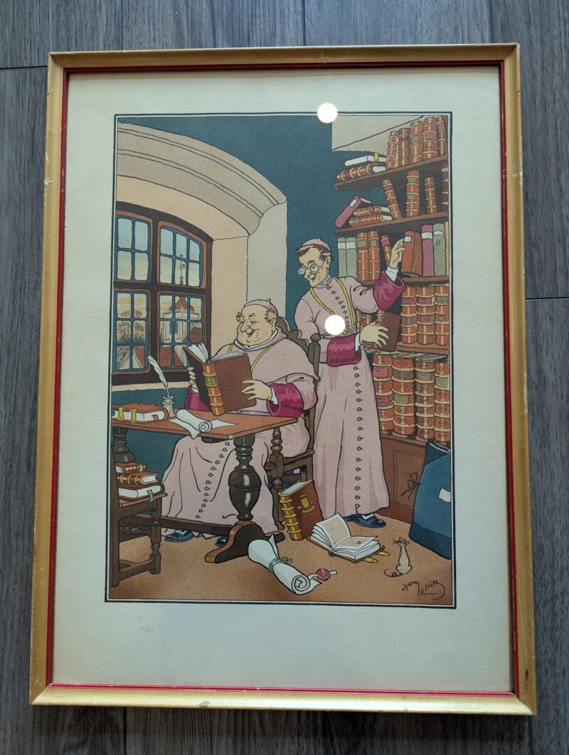 Harry Elliott Lithographs of Monks.